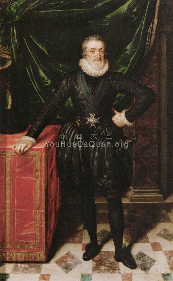 Henry IV, King of France in Black Dress - 弗兰斯·普布斯